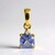 Ciondolo in oro con Tanzanite