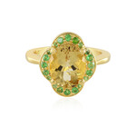 Anello in argento con Berillo Giallo