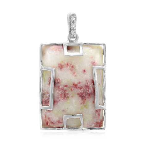 Cinnabarit-Silberanhänger