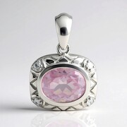 Ciondolo in argento con Kunzite (Pallanova)