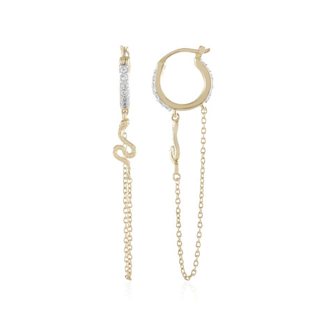 White Topaz Silver Earrings