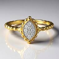 Anillo en oro con Diamante SI1 (G) (Annette)