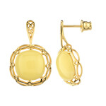 Baltischer Milky-Bernstein-Silberohrringe (dagen)