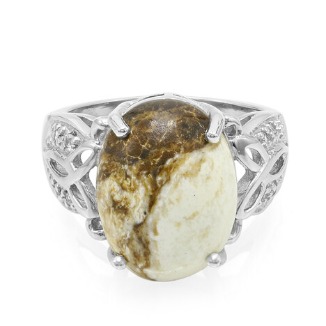 Anello in argento con Magnesite