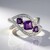 Anello in argento con Ametista Siberiana (de Melo Essence)