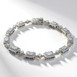 Bracciale in argento con Topazio Bianco