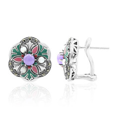 Orecchini in argento con Giadeite Lavanda