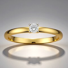 Anello in oro con Diamante SI1 (G) (Annette)