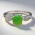 Anello in argento con Crisoprasio Imperiale