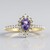 Anello in oro con Zaffiro Ceylon Porpora