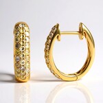 Orecchini in oro con Diamante Fancy SI2 (CIRARI)