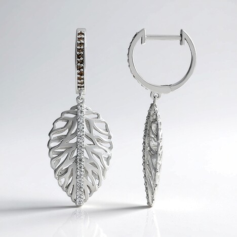 Orecchini in argento con Zircone (Ornaments by de Melo)