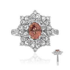 Anello in oro con Zaffiro Padparadscha (CIRARI)