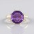 Anello in argento con Ametista Zambiana