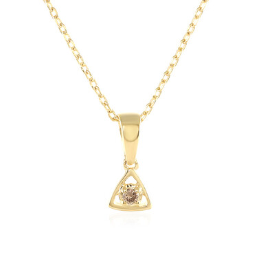 Collana in argento con Diamante Champagne I3