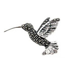 Broche en plata con Marcasita