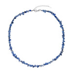 Collier en argent et Quartz bleu