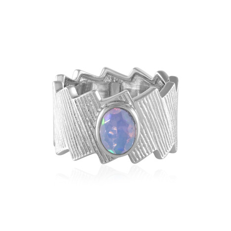 Anello in argento con Opale di Welo (de Melo)