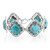 Zilveren armband met Blauwe Kingman Mohave Turkooisen (Jones Lee)