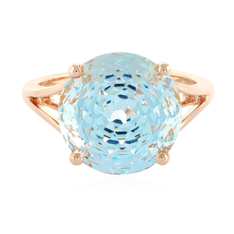 Anello in oro con Topazio Capri (PHANTASIA)