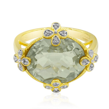 Anello in argento con Ametista Verde