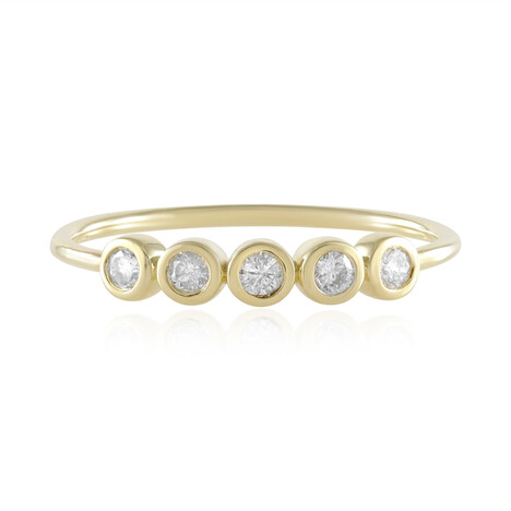 Gouden ring met I3 (H) Diamanten (de Melo Gold)