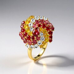 Anello in oro con Tormalina Rosa Nigeriana (Adela Gold)