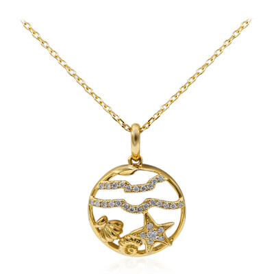 Collana in oro con Diamante SI2 (H) (Smithsonian)