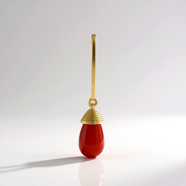 Pendentif en argent et Onyx rouge (MONOSONO COLLECTION)
