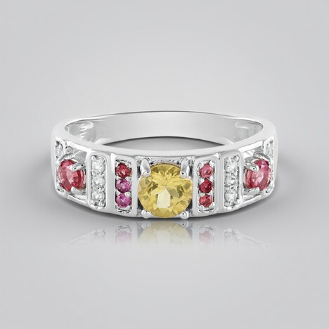 Anello in argento con Berillo Giallo