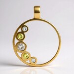 Ciondolo in oro con Diamante Rose de France VS1 di Argyle (Annette)
