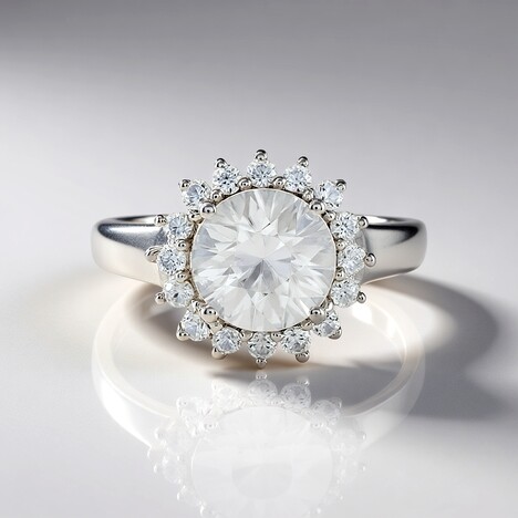 Anello in argento con Zircone