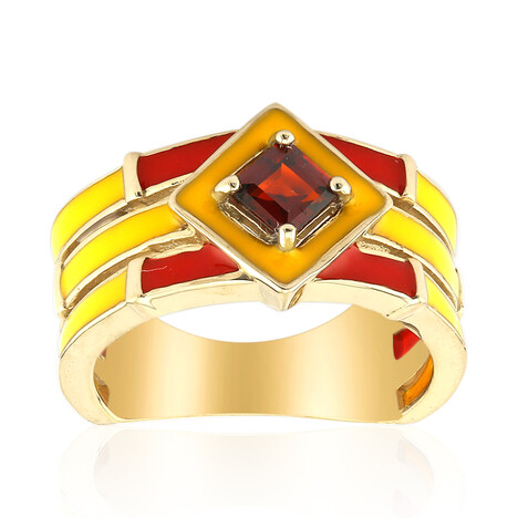 Mosambik-Granat-Silberring