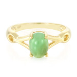 Bague en argent et Chrysoprase impériale