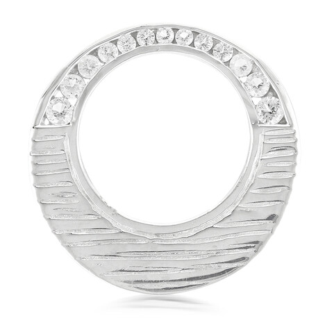 Weißer Topas-Silberanhänger (MONOSONO COLLECTION)