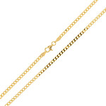 Silber-Panzerkette - 9,21 g - 55 cm