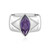 Anello in argento con Ametista Zambiana (de Melo Essence)