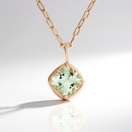 Collier en argent et Améthyste verte (Adela Silber)