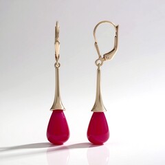 Orecchini in argento con Calcedonio Rosso
