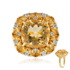 Citrine Silver Ring