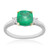 18K Colombian Emerald Gold Ring (CIRARI)