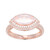 Bague en argent et Quartz rose