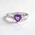 Anello in argento con Ametista Siberiana