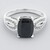 Anello in argento con Spinello Nero