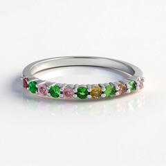 Anillo en plata con Turmalina