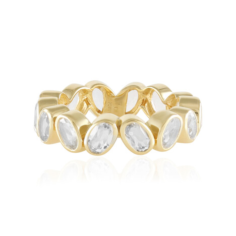 Weißer Quarz-Silberring (KM by Juwelo)