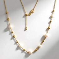 Collar en plata con Perla blanca Freshwater (Adela Silber)