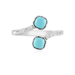 Zilveren ring met Sleeping Beauty Turkooisen (Faszination Türkis)