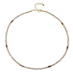 Fancy-Zirkon-Silberhalskette