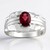 Anello in argento con Granato Roshoite (Pallanova)